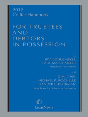 cover image of Collier Handbook for Trustees and Debtors in Possession